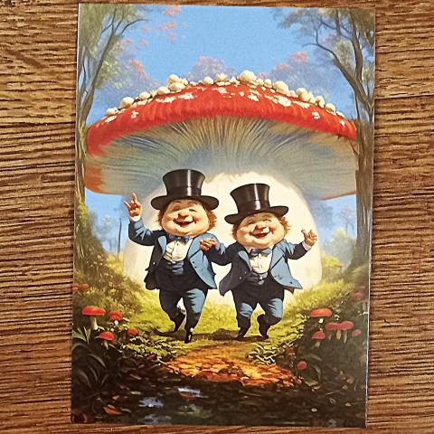 troc de  Carte postale "Tweedledum & Tweedledee"., sur mytroc