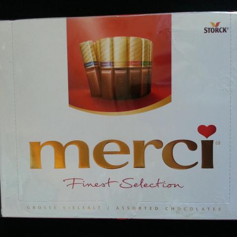 troc de  EXPEDIE SUNNYGIRL /// Boite de chocolat neuve " MERCI " 250 g, sur mytroc
