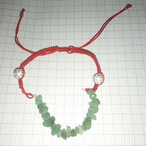 troc de  Bracelet ajustable pierres aventurine, sur mytroc