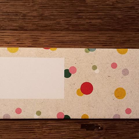 troc de  Enveloppe à pois colorés., sur mytroc