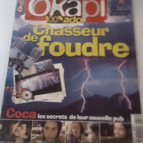 troc de  J'échange magazine OKAPI : "Chasseur de foudre", sur mytroc