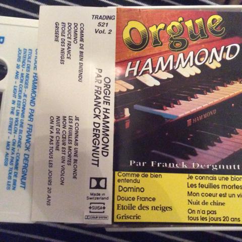 troc de  Cassette  audio ORGUE HAMMOND par Franck Dergnutt, sur mytroc