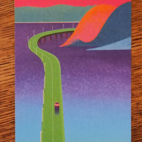 troc de  Carte postale "La route"., sur mytroc