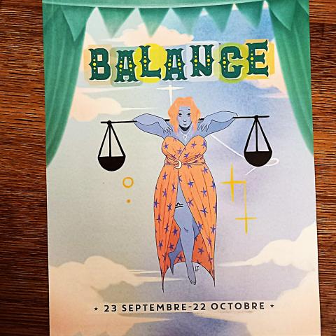 troc de  Affiche astro. "Balance"., sur mytroc