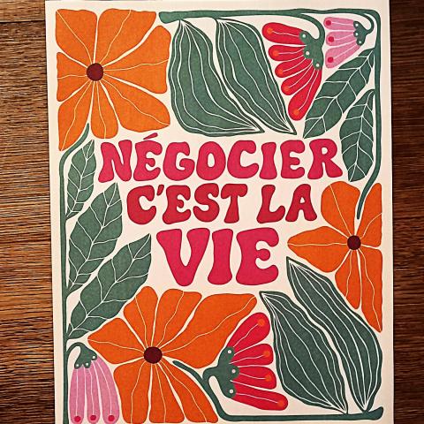 troc de  Affiche "Négocier, c'est la vie"., sur mytroc