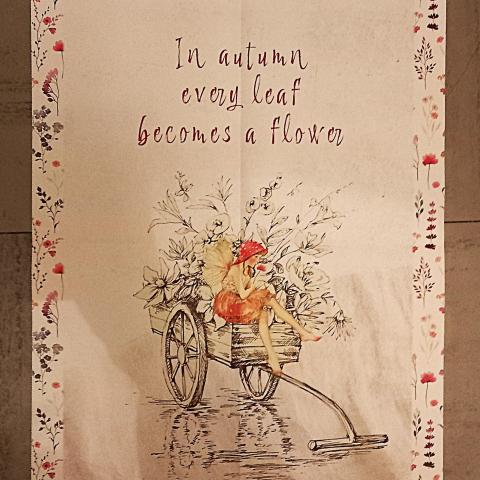 troc de  Poster "In autumn, every leaf becomes a flower"., sur mytroc