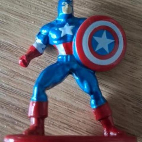 troc de  *reserve* Petite Figurine métal marvel captain america, sur mytroc
