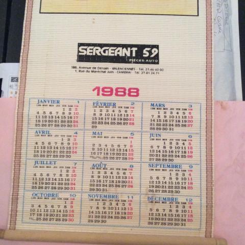 troc de  Calendrier japonais 1988 pour offrir pour un anniversaire 30 ans, sur mytroc