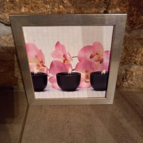 troc de  Tableau "bougies et orchidées", sur mytroc