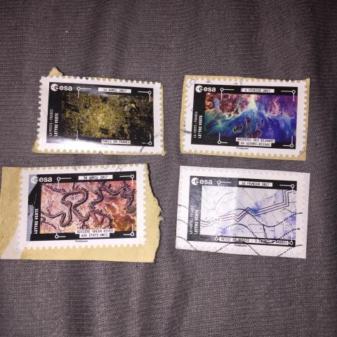 troc de  Lot de 4 timbres, sur mytroc