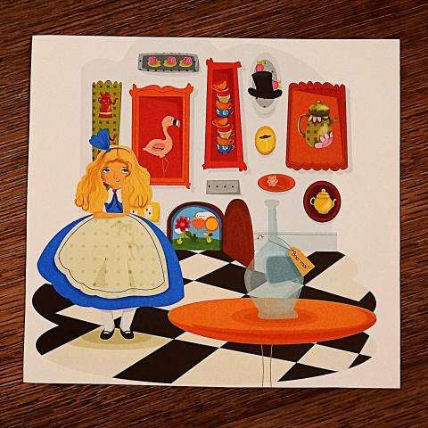 troc de  Affichette "Alice au pays des merveilles"., sur mytroc