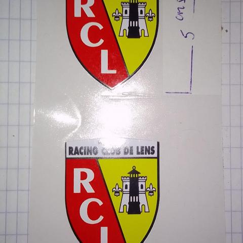 troc de  2 stickers RC Lens neuf ( nourself), sur mytroc