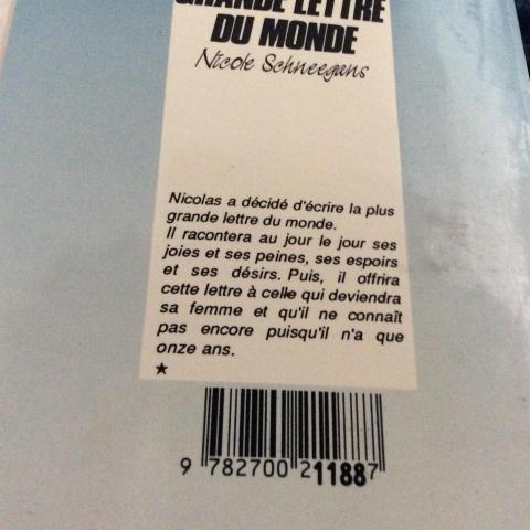 troc de  Pour les 9-10 ans Plus grande lettre du monde Nicole Schneegans, sur mytroc