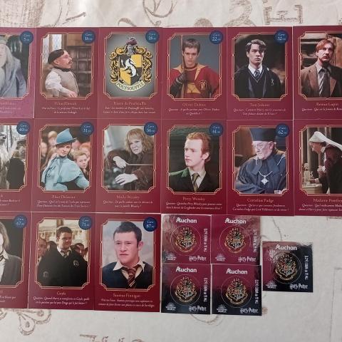 troc de  15 cartes Auchan Harry Potter + 5 stickers, sur mytroc