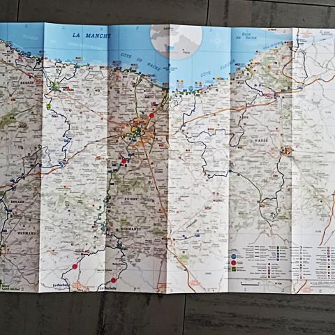 troc de  Carte touristique du Calvados., sur mytroc