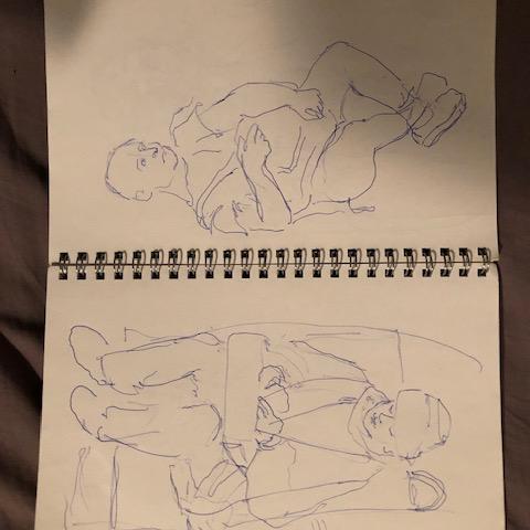 troc de  Petit carnet de croquis réalisés dans le métro (2025), sur mytroc