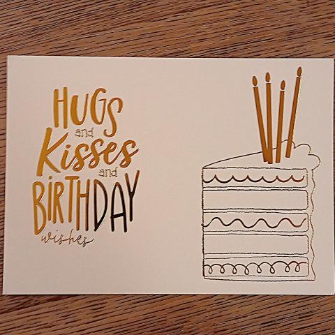 troc de  Carte postale "Hugs and kisses and birthday wishes"., sur mytroc