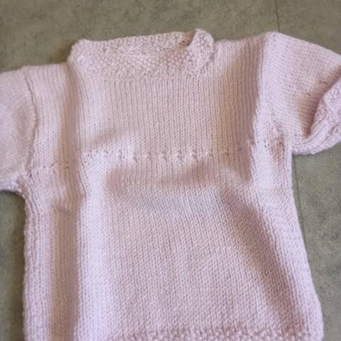 troc de  pull fait main pour poupon  neuf, sur mytroc