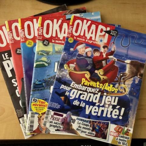troc de  Lot 5 magazines enfant Okapi - pour ados 10-15 ans, sur mytroc