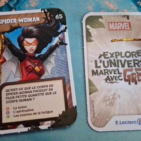 troc de  carte marvel Spider Woman N°65 Leclerc 2024, sur mytroc