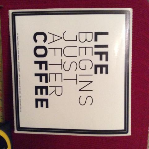 troc de  Autocollant Life Begins juste after Coffee 11 x11, sur mytroc