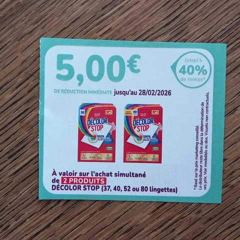 troc de  Bon de réduction DECOLOR STOP., sur mytroc