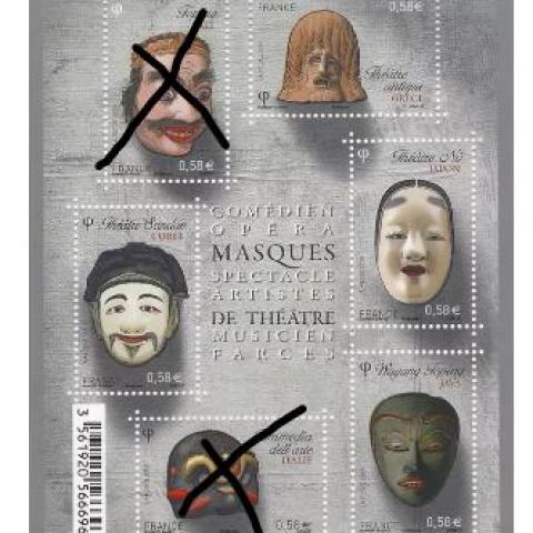 troc de  [Recherche] Timbres FR Série Masques Théâtre 2013, sur mytroc