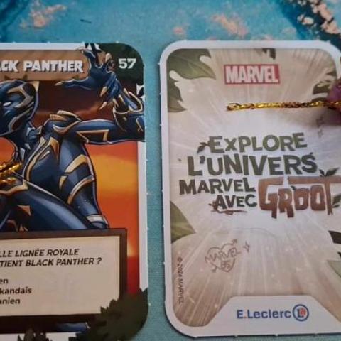 troc de  carte marvel Black Panther N°57 Leclerc 2024, sur mytroc