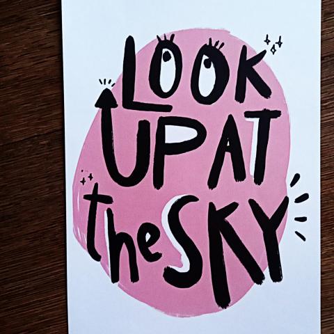 troc de  Affiche "Look up at the sky"., sur mytroc