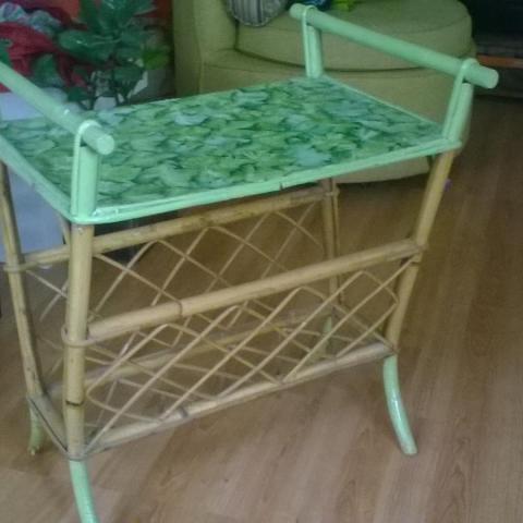 troc de  petit meuble vintage en bambou, sur mytroc
