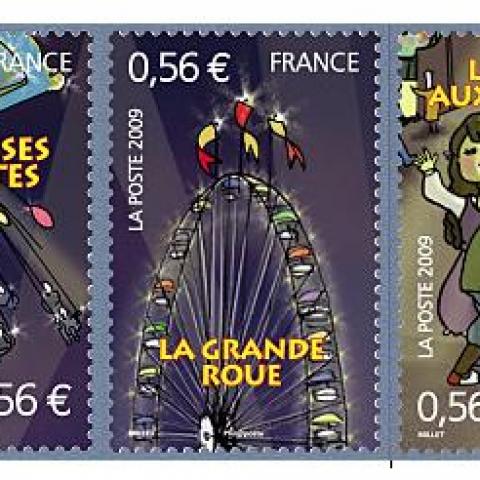 troc de  [Recherche] Timbres FR Série La  Fête Foraine 2009, sur mytroc