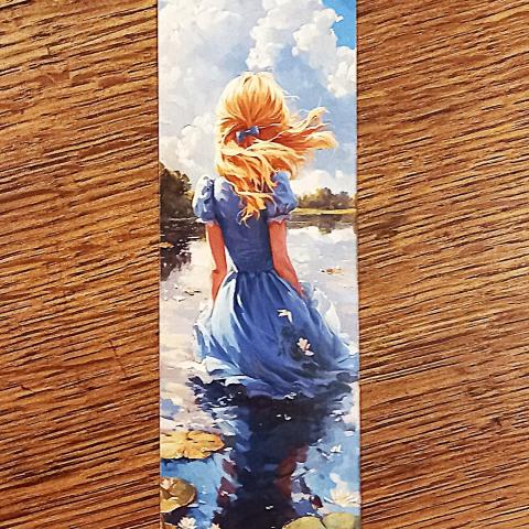 troc de  Marque-page "La fille aux nymphéas"., sur mytroc