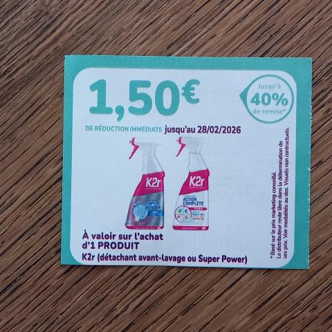 troc de  Bon de réduction K2R., sur mytroc