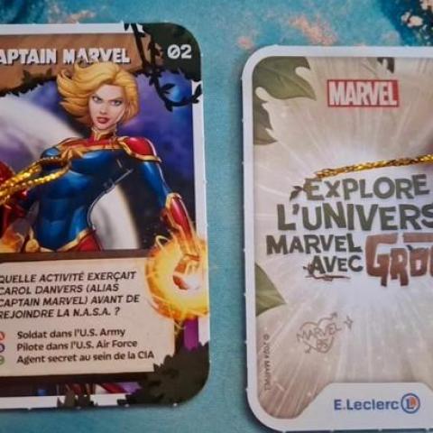 troc de  carte marvel Captain Marvel N°02 Leclerc 2024, sur mytroc