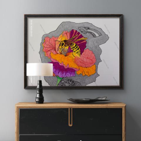 troc de  Oeuvre d'art dessin ''l'innoncent'', sur mytroc