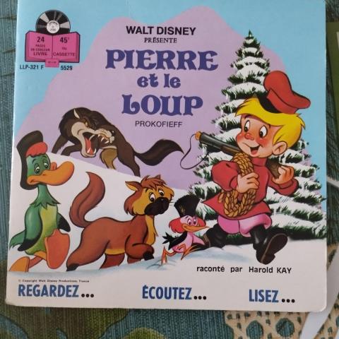 troc de  Disque livre vinyle 45T Disney - Pierre et le loup, sur mytroc