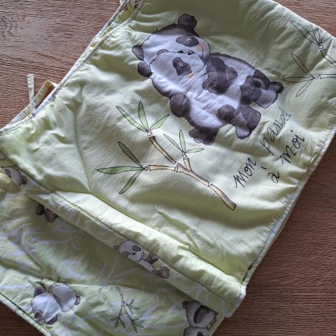 troc de  tour de lit bébé - vert panda, sur mytroc