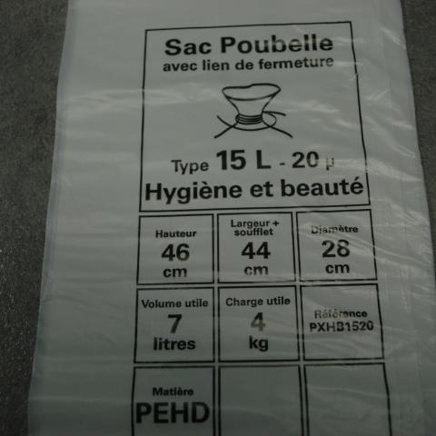 troc de  Sacs poubelle 15 litres, sur mytroc