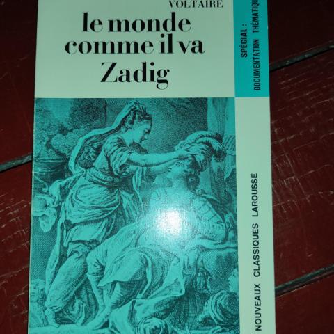 troc de  livre le monde comme il va Zadig, sur mytroc