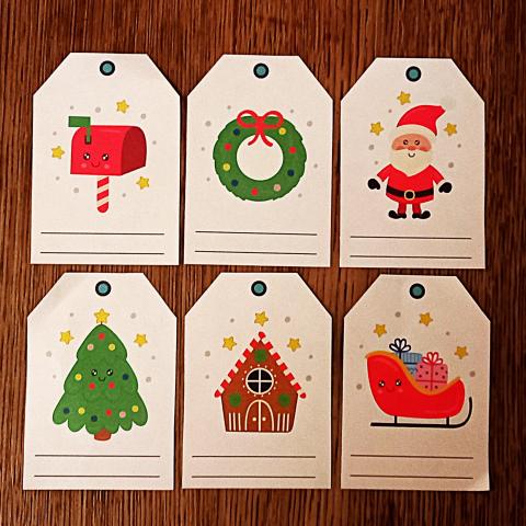 troc de  Etiquettes de Noël recto/verso., sur mytroc