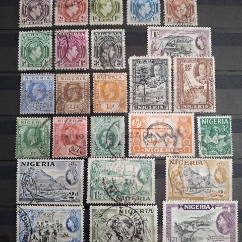 troc de  Echange lot de timbres du Nigeria contre 5 flyers, sur mytroc
