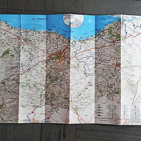 troc de  Carte touristique du Calvados., sur mytroc