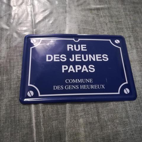 troc de  Plaque décorative " Rue des Jeunes Papas ", sur mytroc