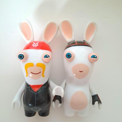 troc de  2 figurines Lapins Crétins, sur mytroc