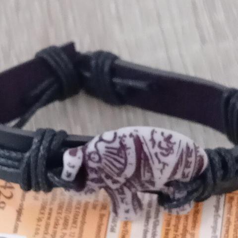 troc de  Bracelet Rétro En Cuire Tressé " Éléphant ", sur mytroc