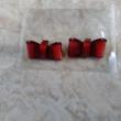 troc de troc boucle d oreille noeud rouge neuf image 2