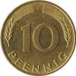 troc de troc numismatique - pièce 10 pfennig - rfa image 0