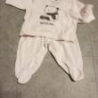 troc de troc pyjama 2 pirces 6 mois marque mots d'enfants rose pale image 0