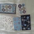 troc de troc reserve diverstroc / lot de 3 pochettes cadeau papier  décor étoiles  + 6 stickers ron image 0