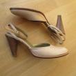 troc de troc jolies chaussures 38 beige doré - cuir véritable image 0